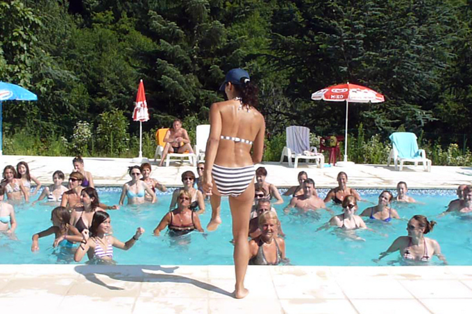 aquagym dans la piscine